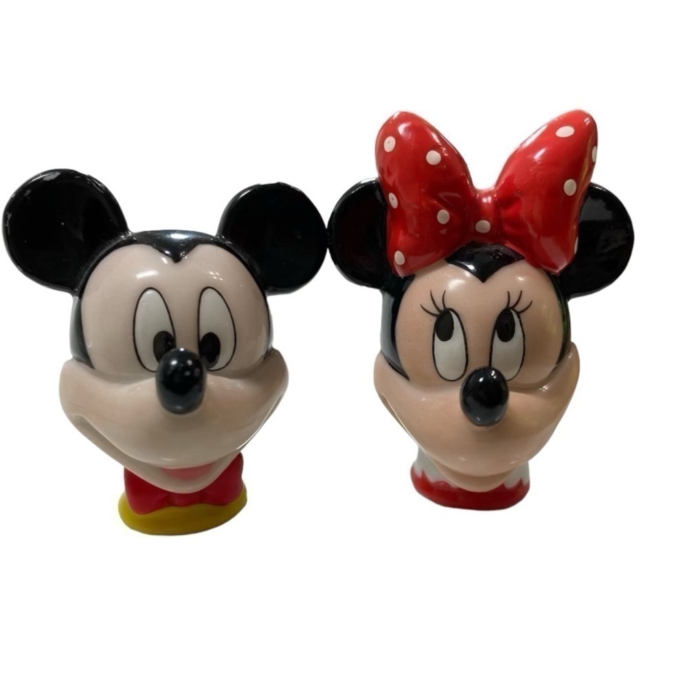 Enesco Disney Mickey & Co. Mickey & Minnie Mouse Porcelain Thimble Collectable